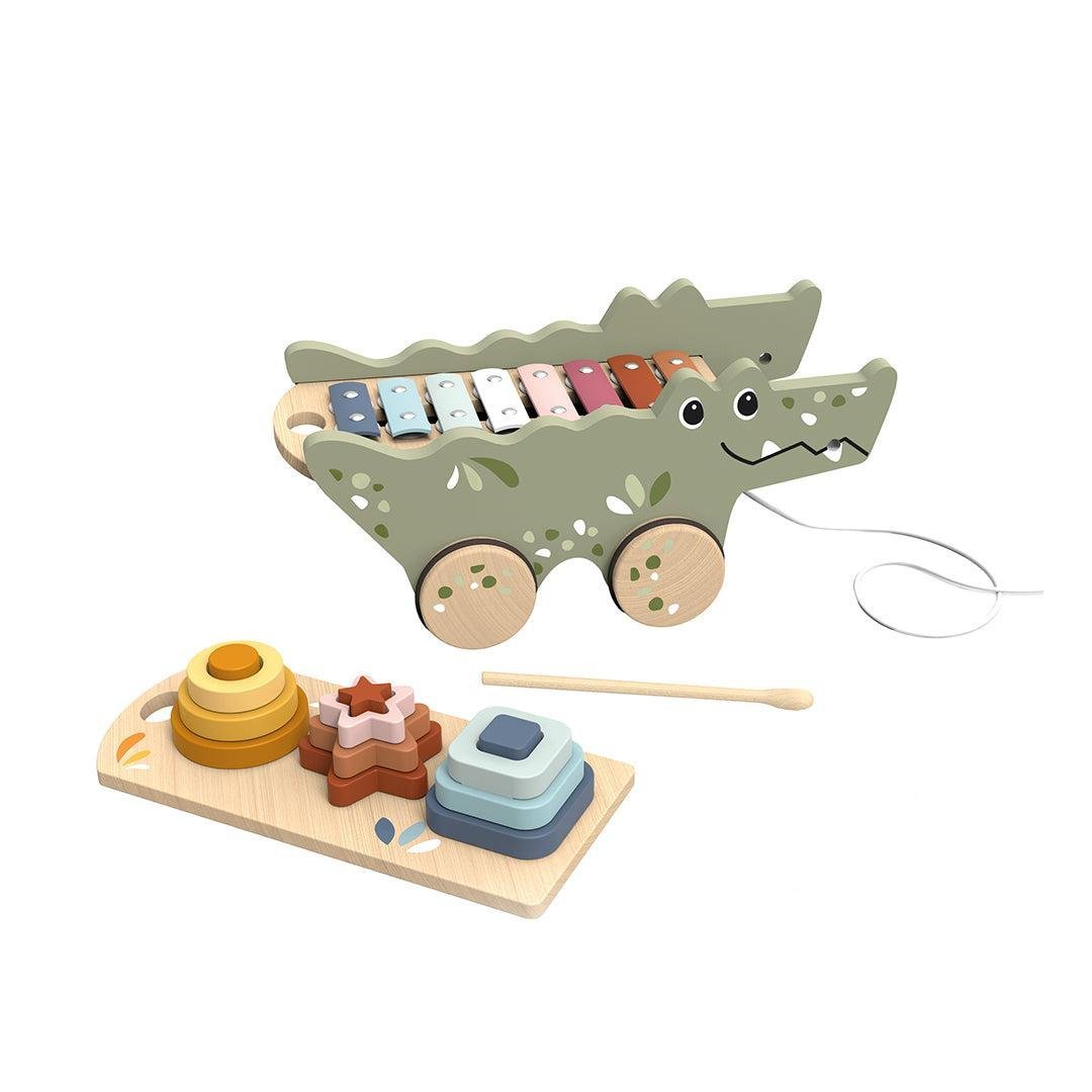 Speedy Monkey Xylo Pull Along Crocodile & Activity Board Set