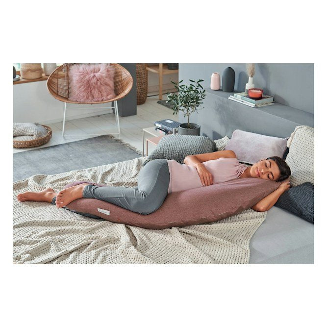 THERALINE The Original Maternity & Nursing Pillow – Melange Rosewood Bamboo