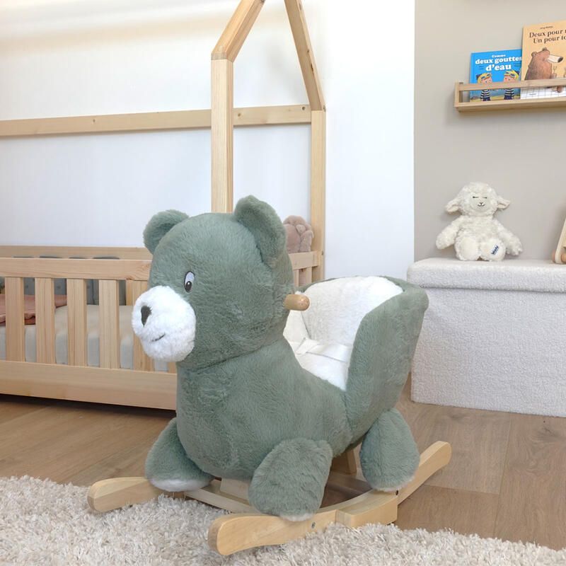 Trois Kilos Sept Honey Bear Rocker – Clay Green