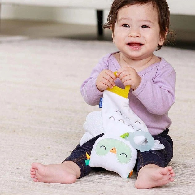Infantino Glow-In-The-Dark Cuddle & Teether Owl (0m+)