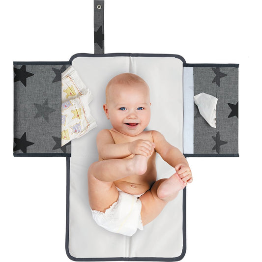 3-in-1 Changing Pack – Grey Stars