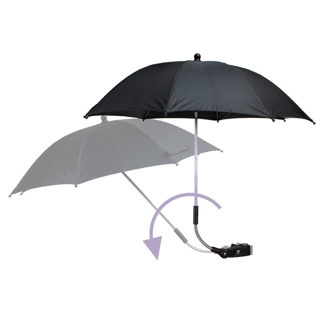 Stroller Parasol Umbrella – UPF 50+ (Black)