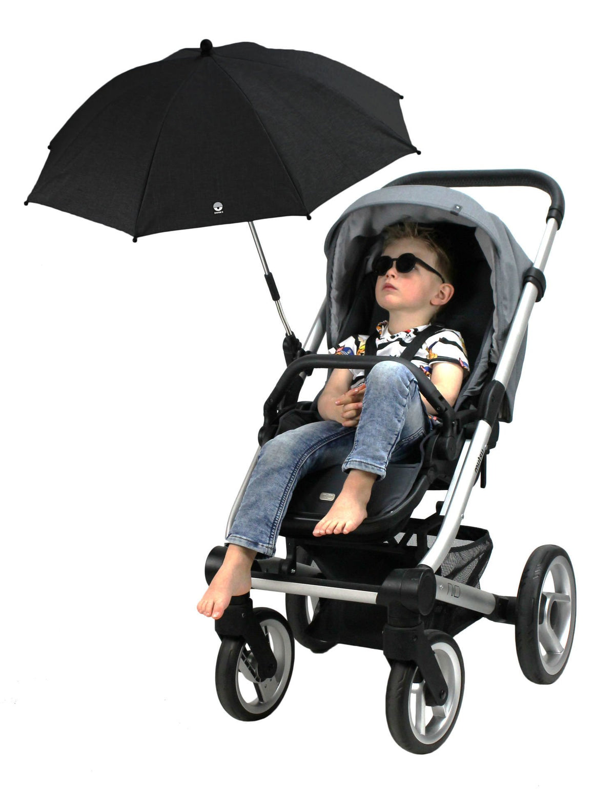 Stroller Parasol Umbrella – UPF 50+ (Black)
