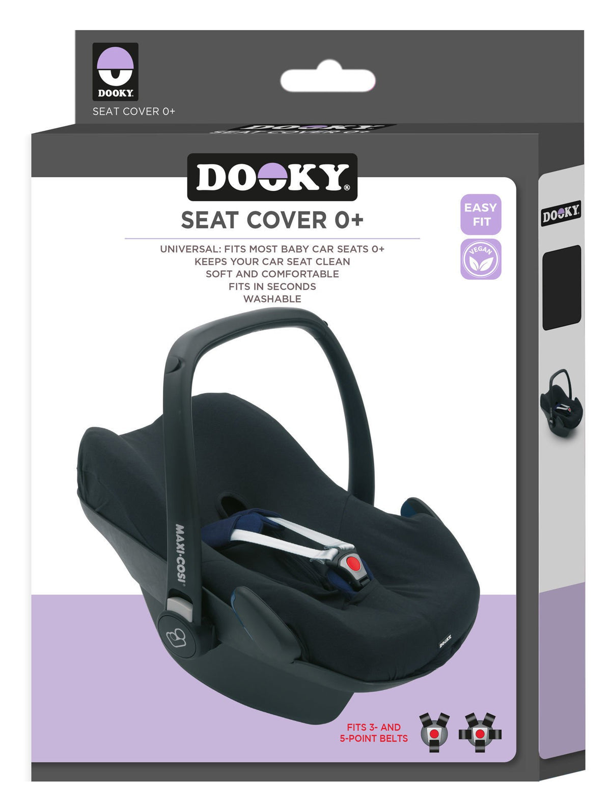 Universal Infant Car Seat Cover – Group 0+ (Black Uni)