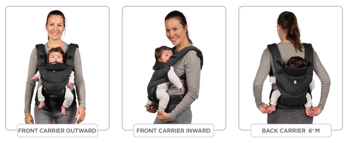 Urban Comfort Ergonomic Baby Carrier – Black