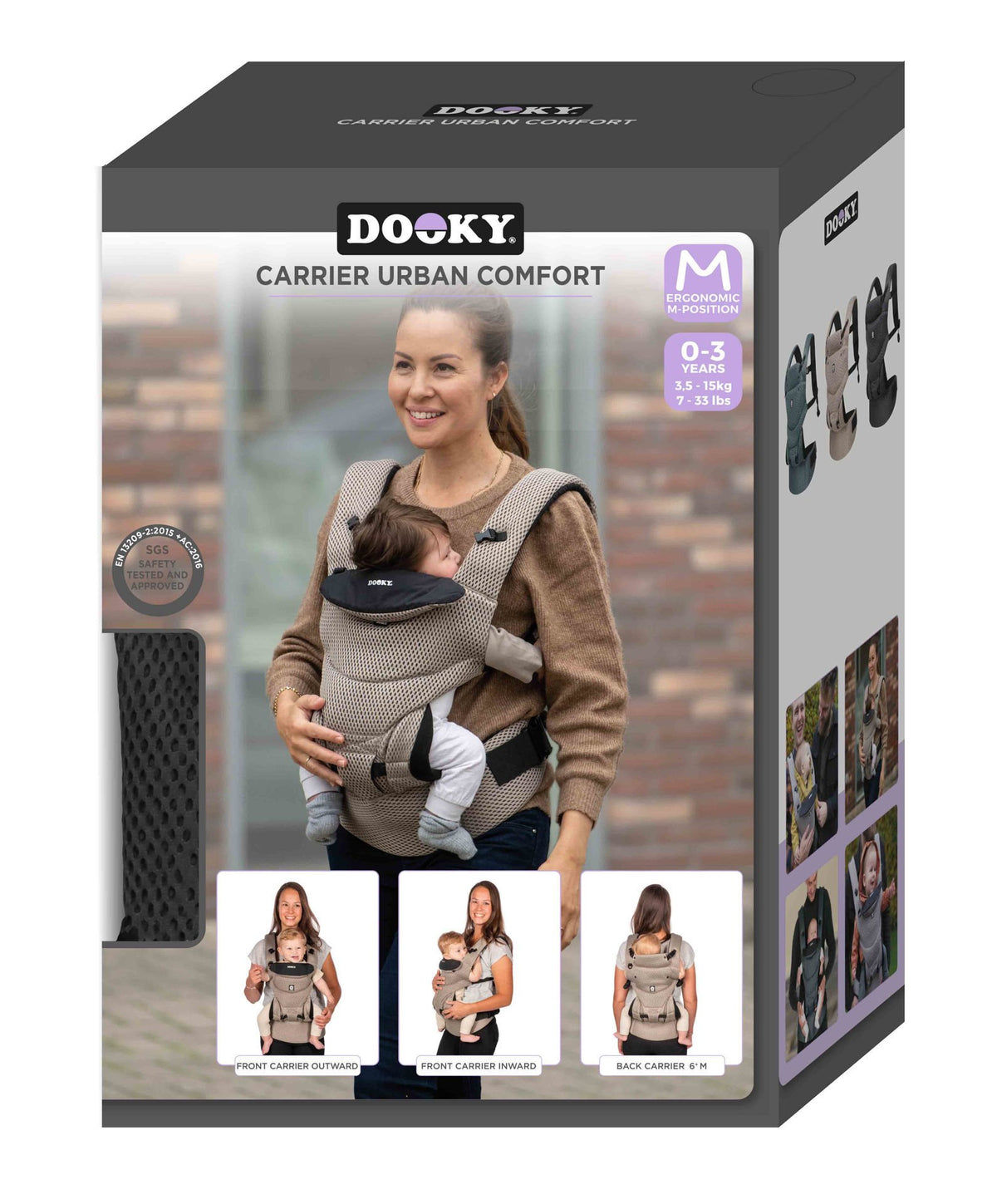 Urban Comfort Ergonomic Baby Carrier – Black