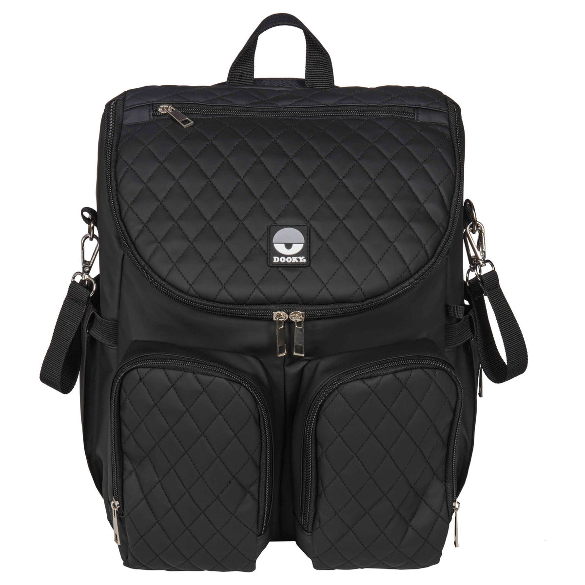 2-in-1 Diaper Backpack – Black