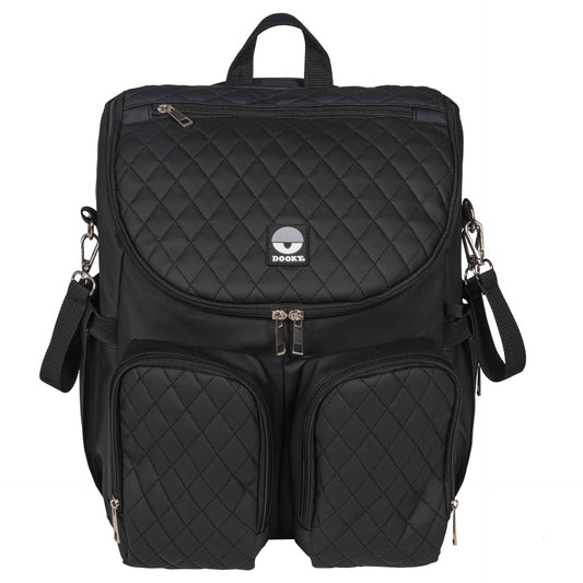 2-in-1 Diaper Backpack – Black