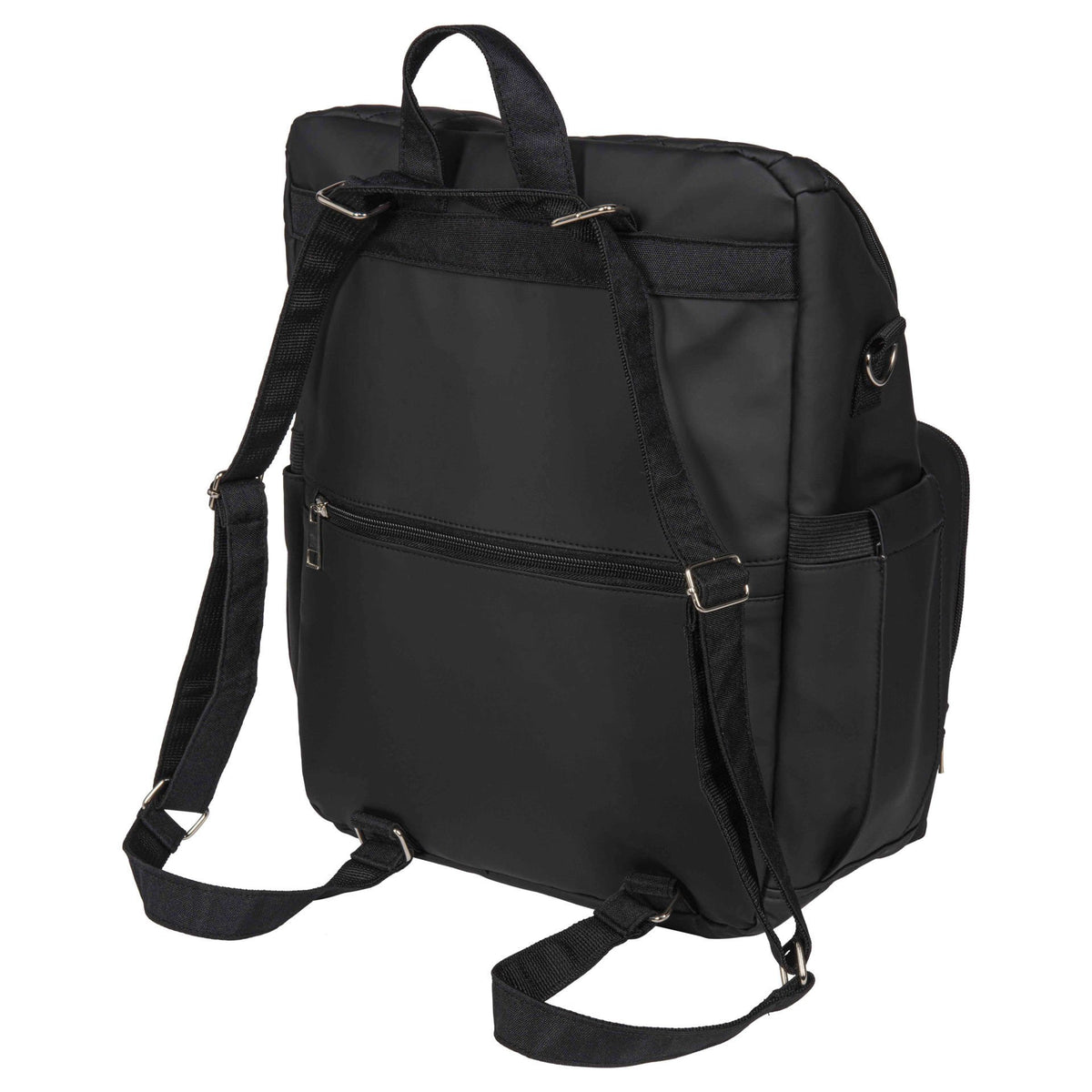 2-in-1 Diaper Backpack – Black