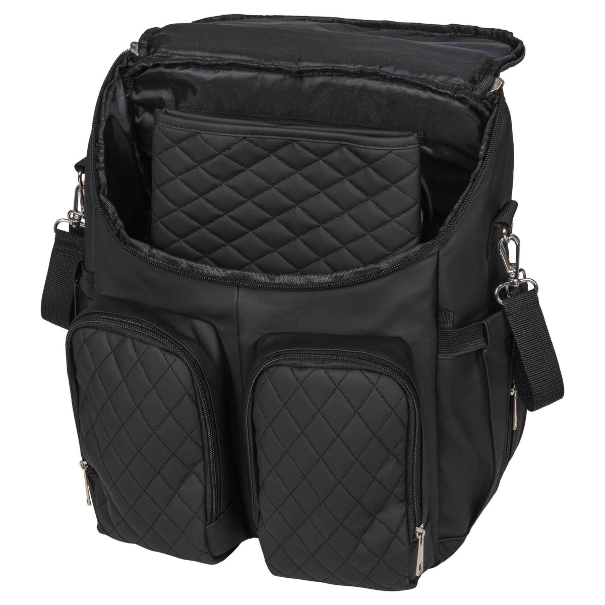 2-in-1 Diaper Backpack – Black