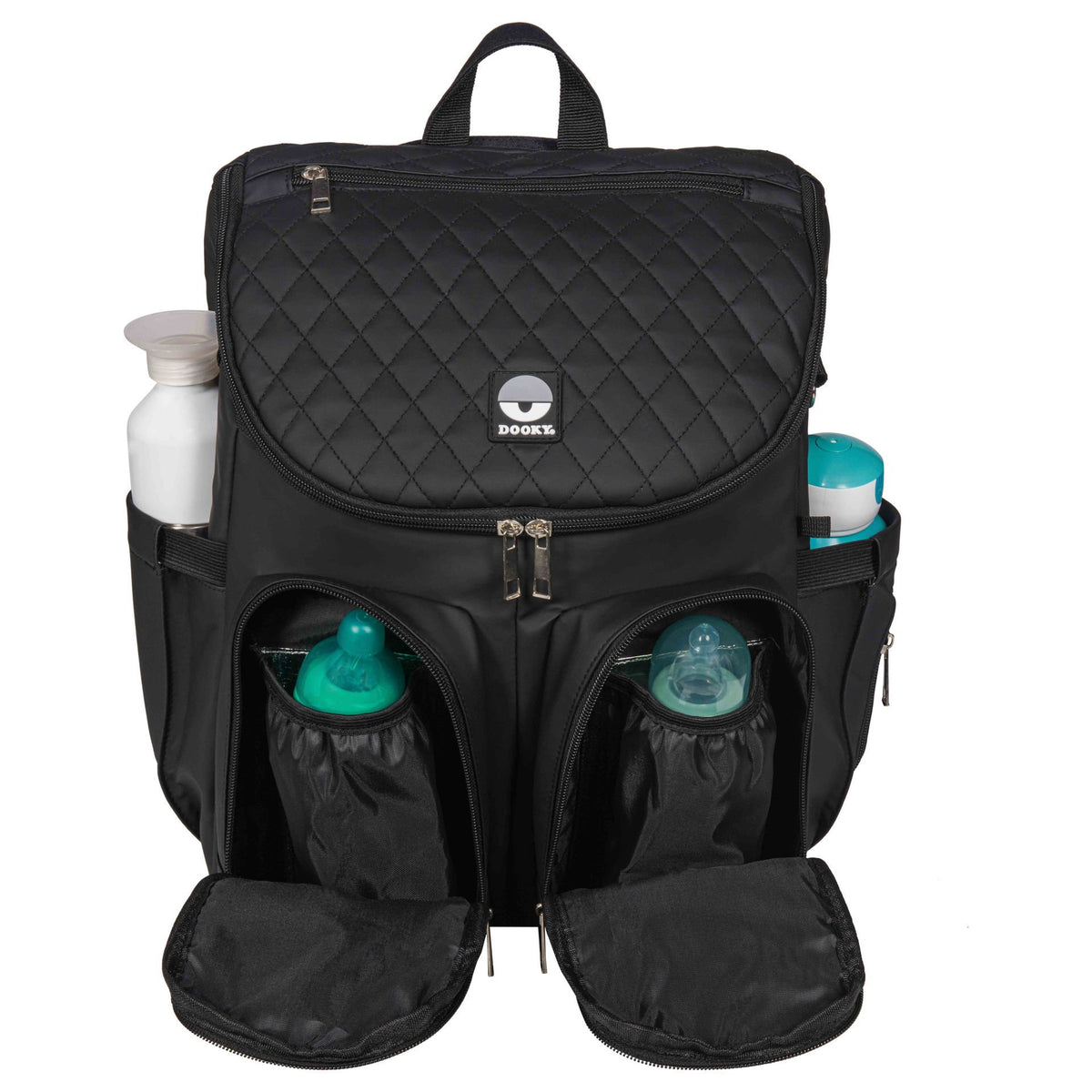 2-in-1 Diaper Backpack – Black
