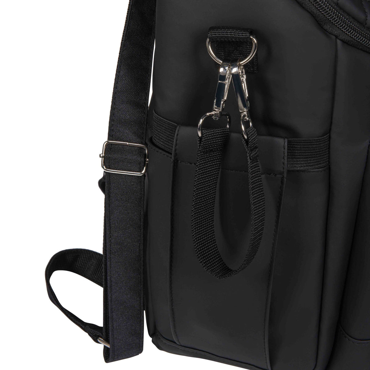 2-in-1 Diaper Backpack – Black