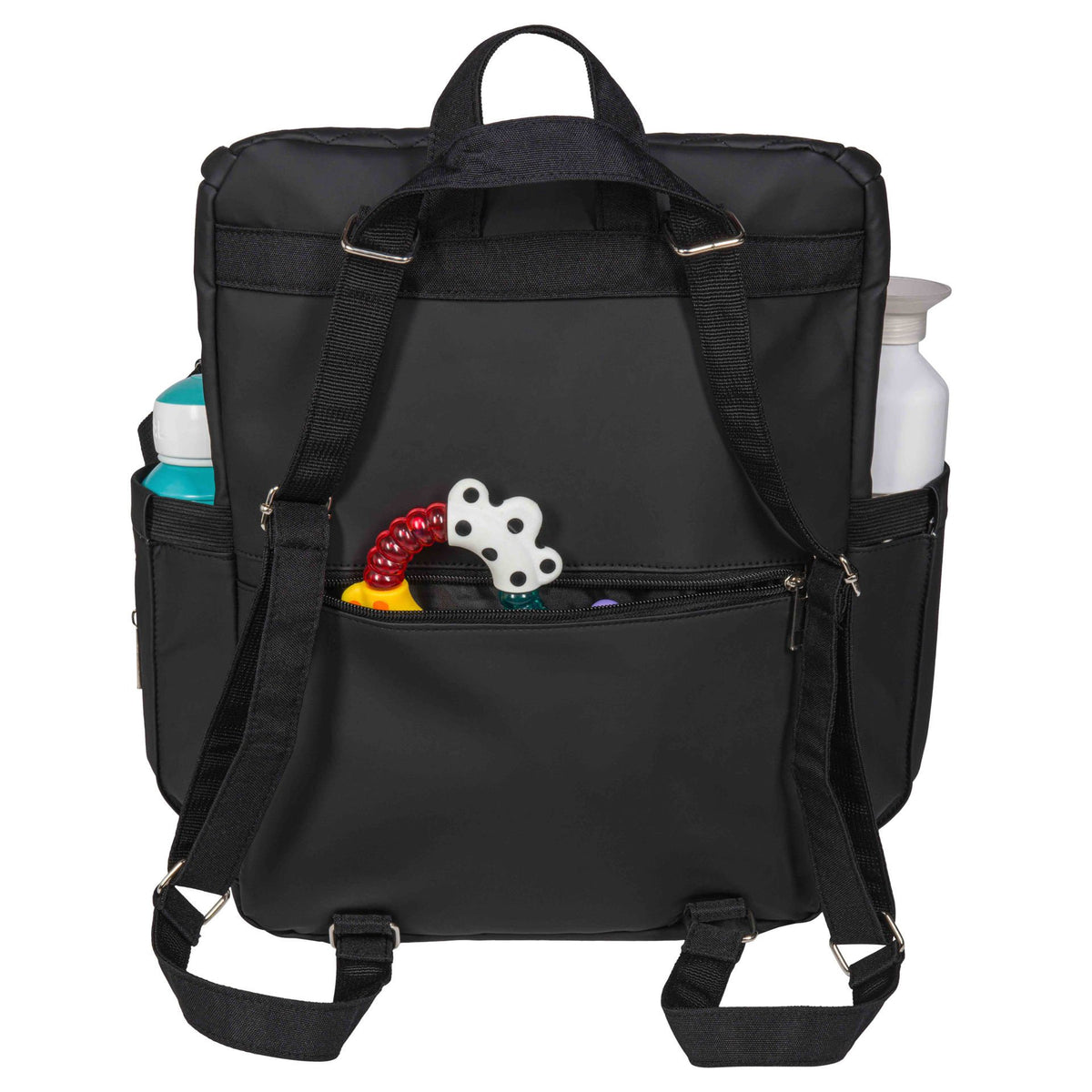 2-in-1 Diaper Backpack – Black