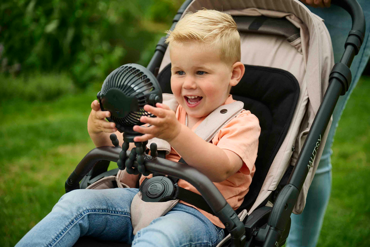 Deluxe Stroller Fan – 360° Flexible Clip-On