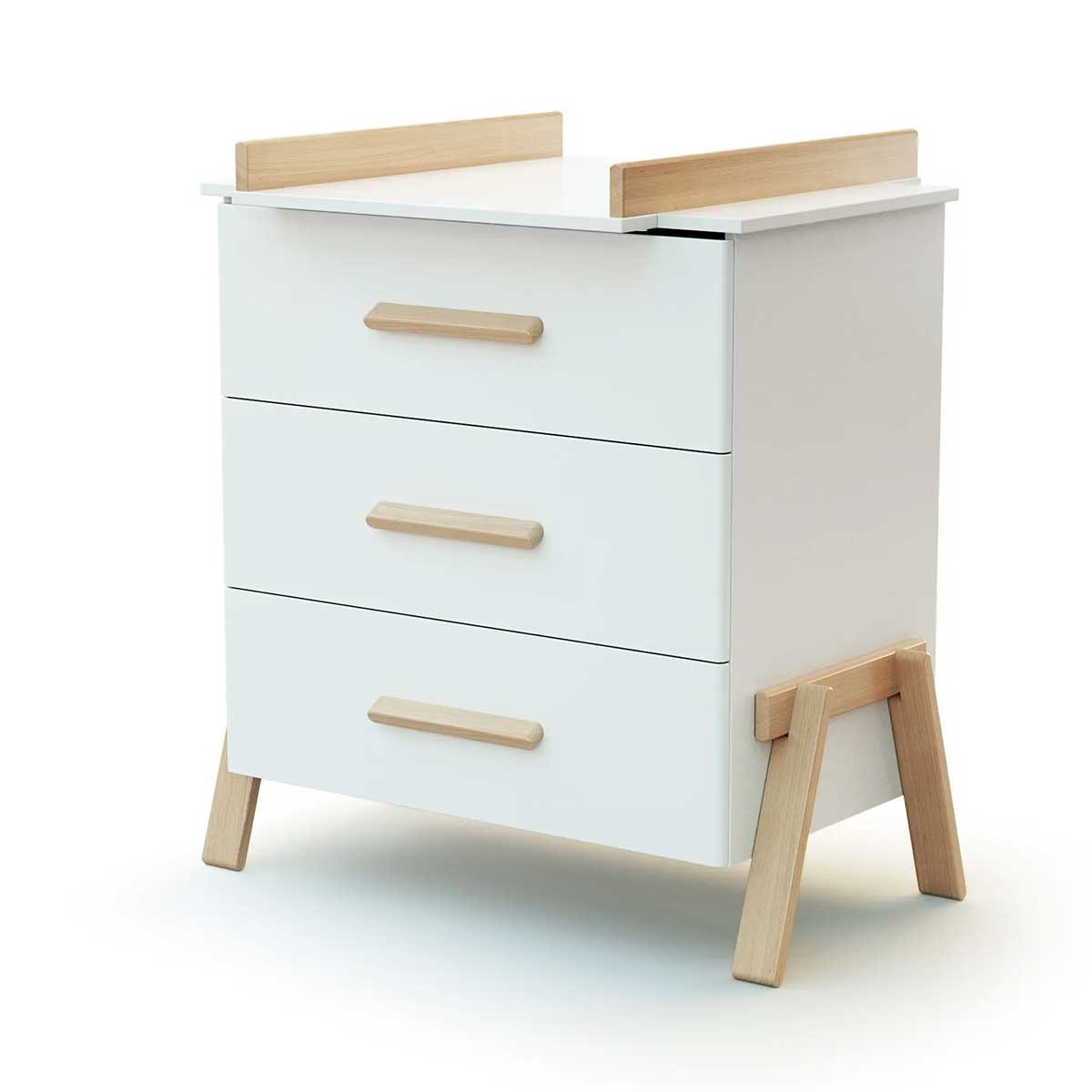 CANAILLE 3-Piece Nursery Room Set - White & Beech Wood - Save 15% OFF on this complete nursery bundle!