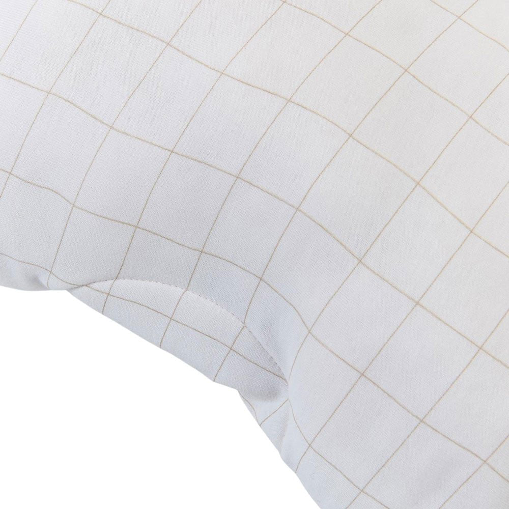 Candide Beige Grid Jersey Armband Feeding Pillow