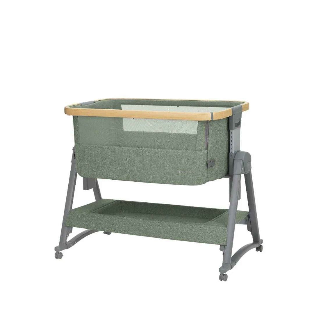 KikkaBoo: Bedside Crib Nanna 2 – Army Green