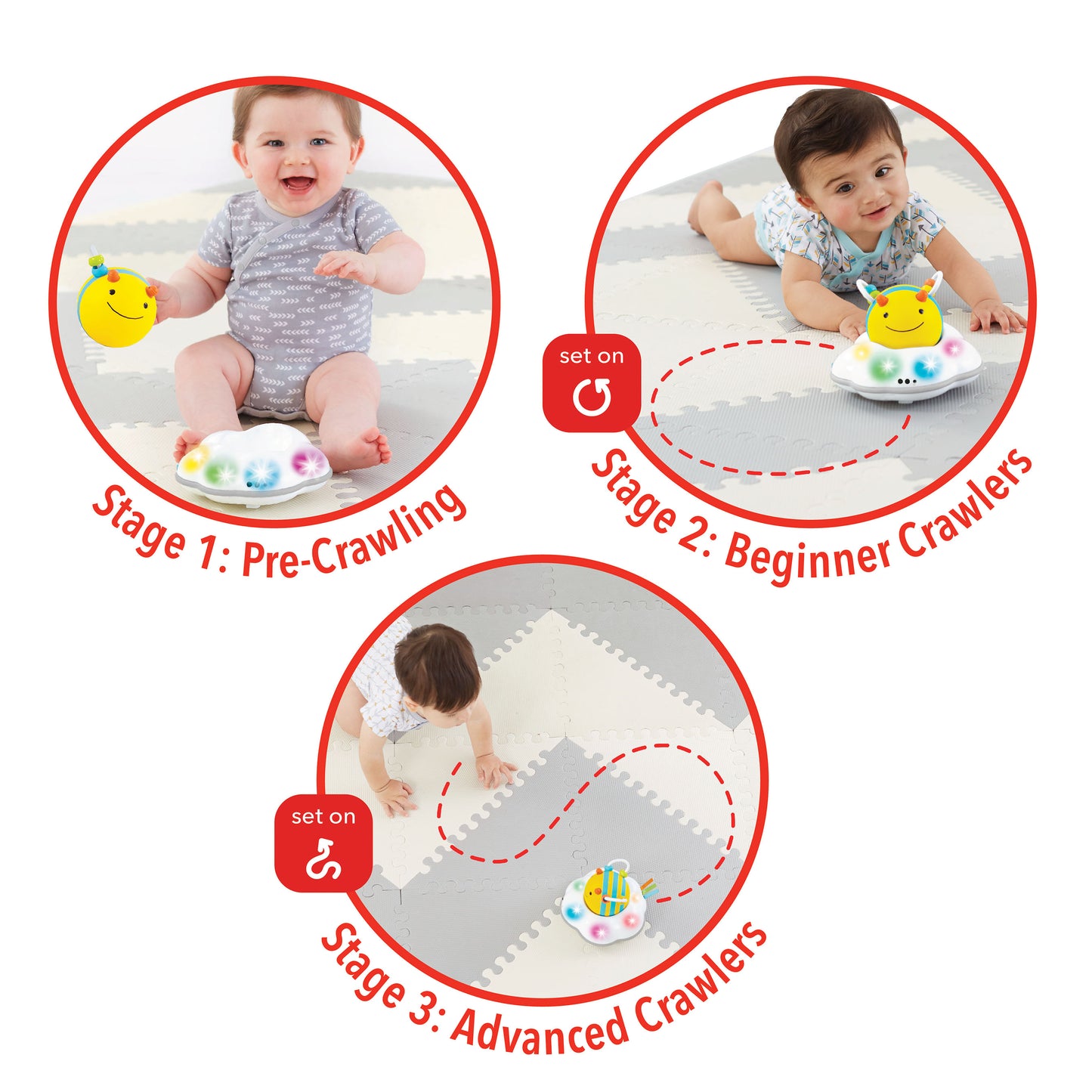 Explore & More Follow Bee Crawl Toy