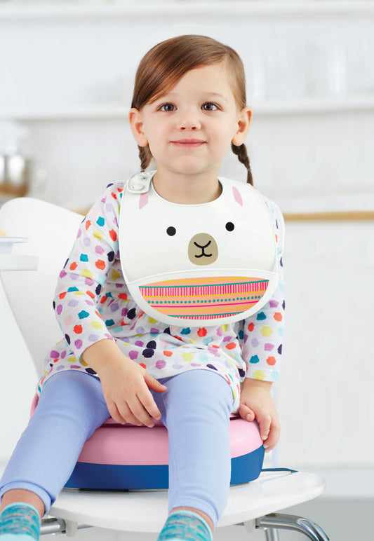 Zoo Fold & Go Silicone Bib