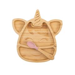 Citron Unicorn Bamboo Plate