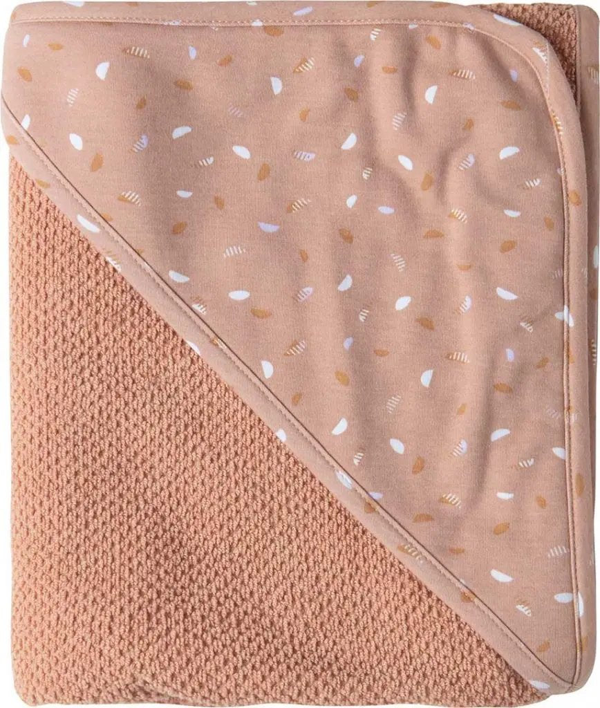 Luma Hooded Bath Cape Half Moon – Pink