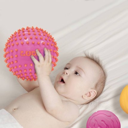 LUDI: Set of 3 Pink Sensory Balls