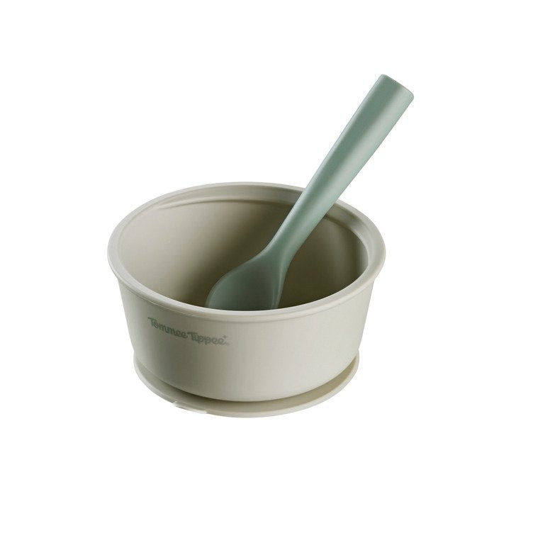 Tommee Tippee Easistick Silicone Bowl & Spoon (4m+) – Assorted Colours