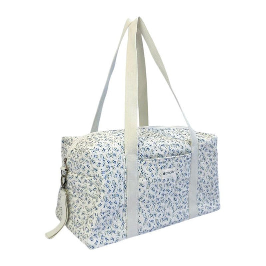Candide: Blueberry Quilted Diaper Bag (Sac à Langer)