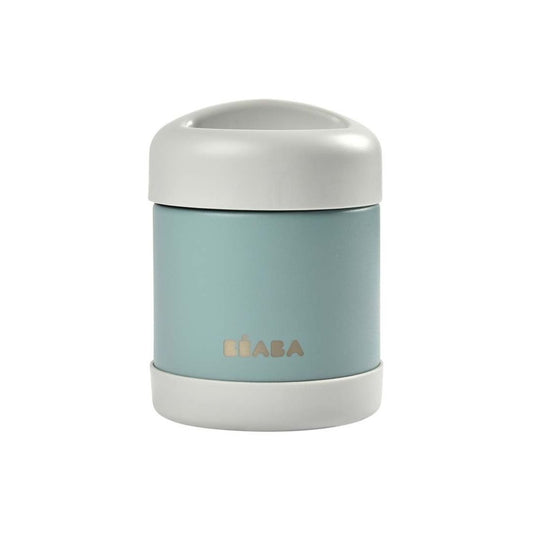 BÉABA Thermo-Portion Insulated Stainless Steel Food Jar (300ml – Light Mist / Eucalyptus Green)