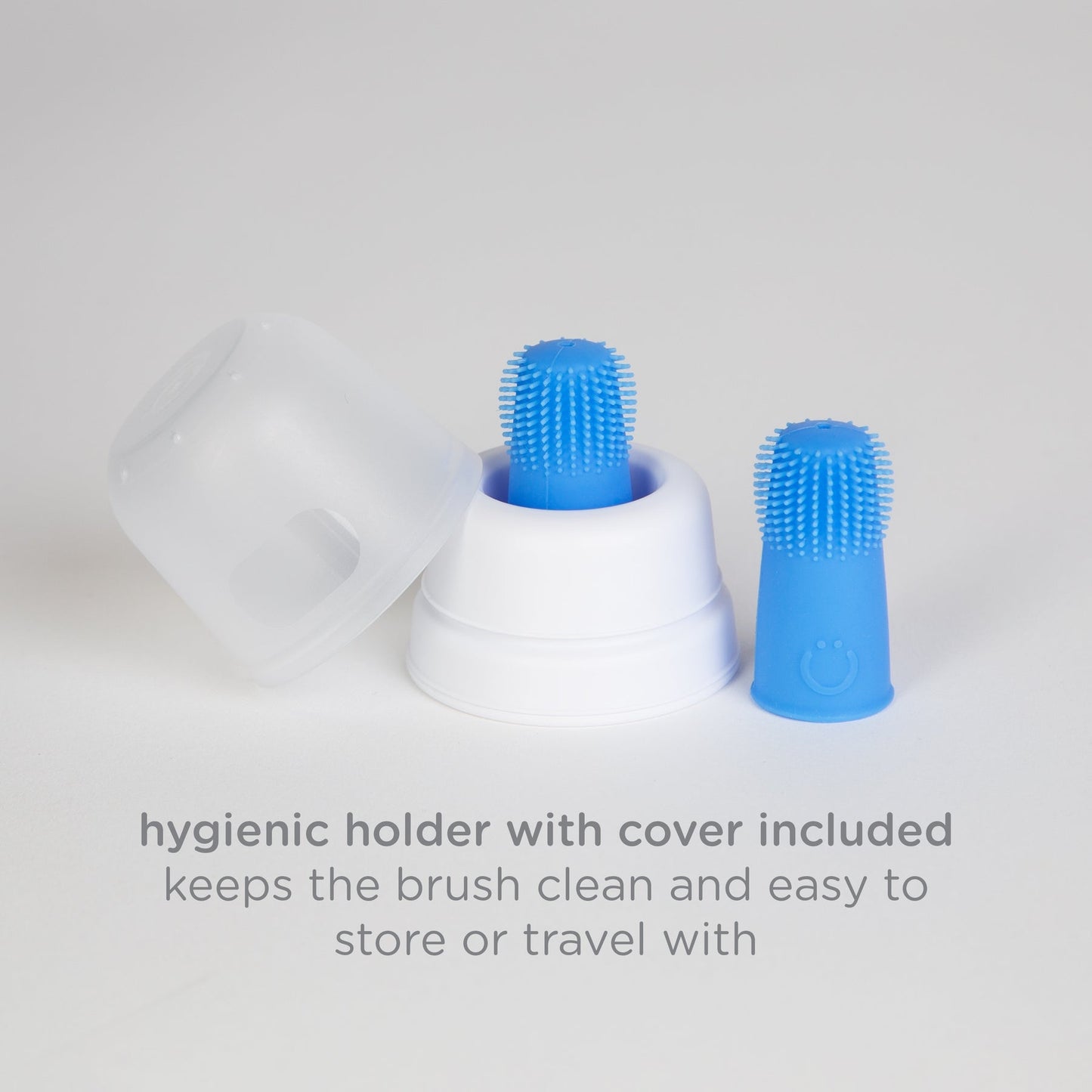 Ubbi: Toddler Training Toothbrush Set – Polaris Blue & Zest Green