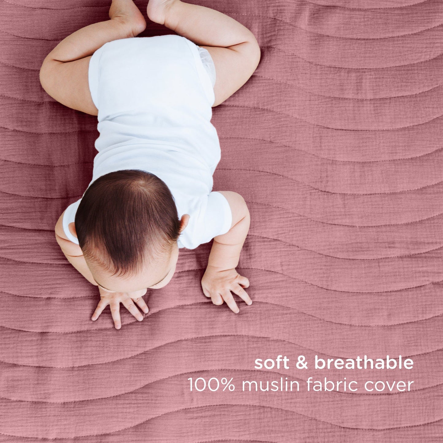 Padded Floor Mat & Washable Muslin Cover