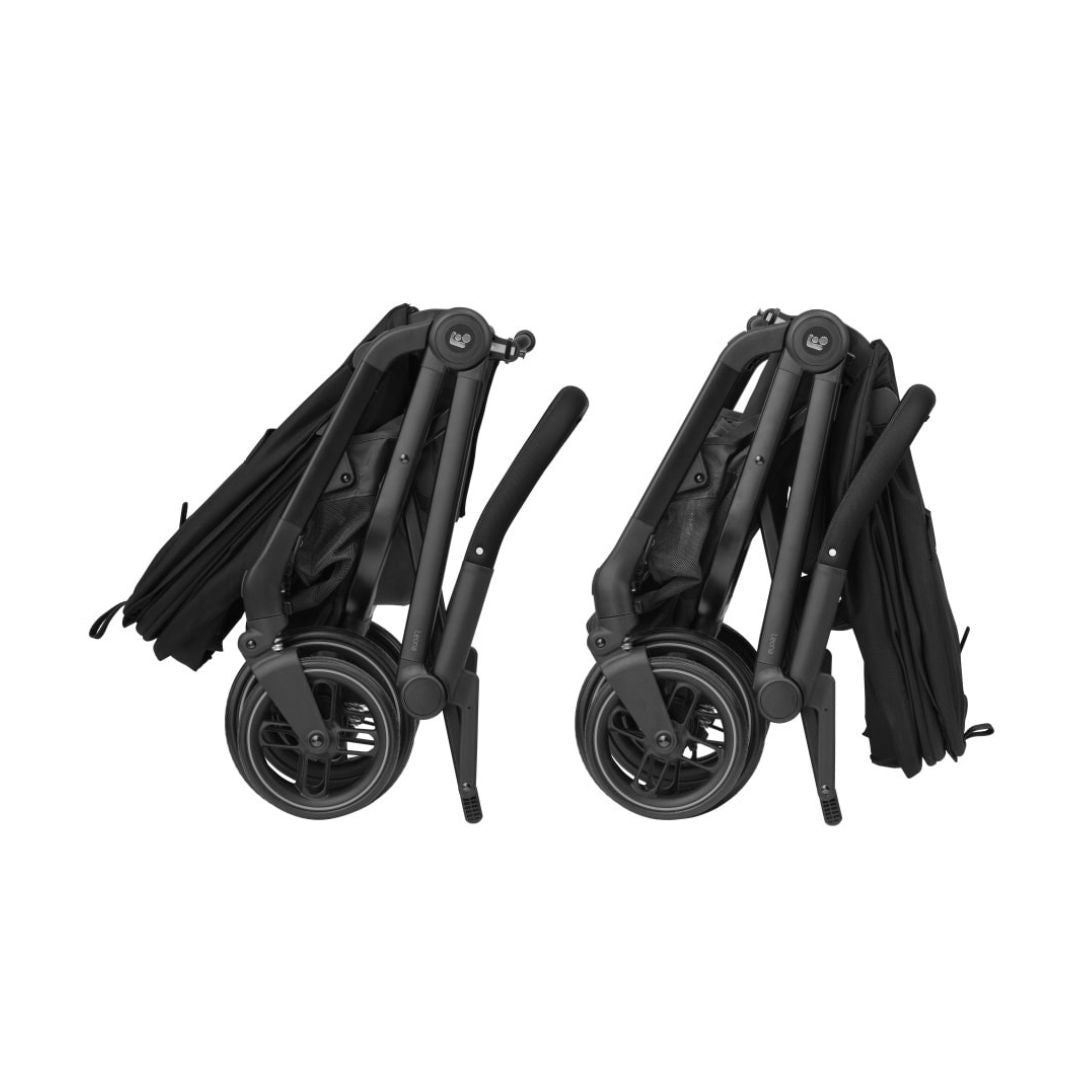 Maxi-Cosi: Leona 2 Stroller – Twillic Black (Black Frame / Leatherette Detail)