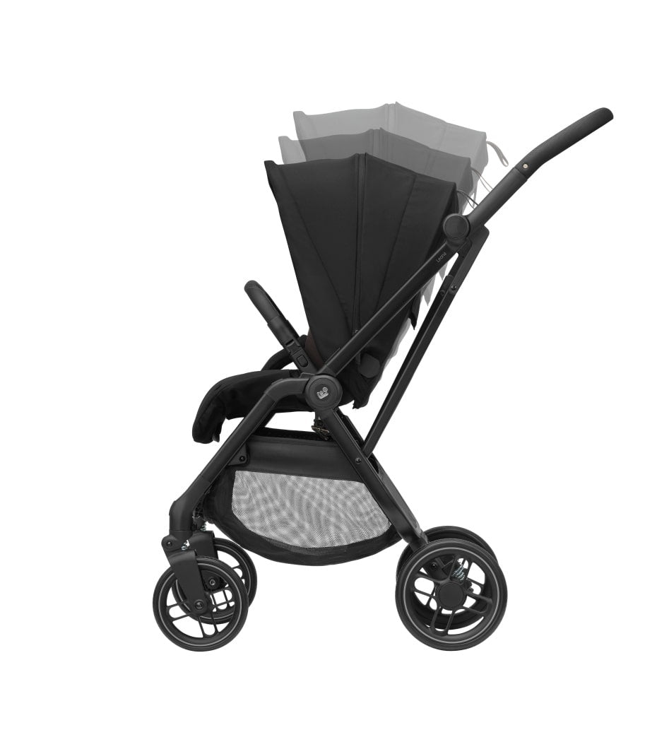 Maxi-Cosi: Leona 2 Stroller – Twillic Black (Black Frame / Leatherette Detail)