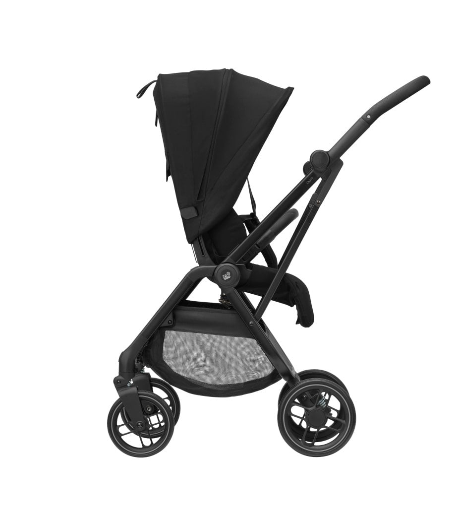 Maxi-Cosi: Leona 2 Stroller – Twillic Black (Black Frame / Leatherette Detail)