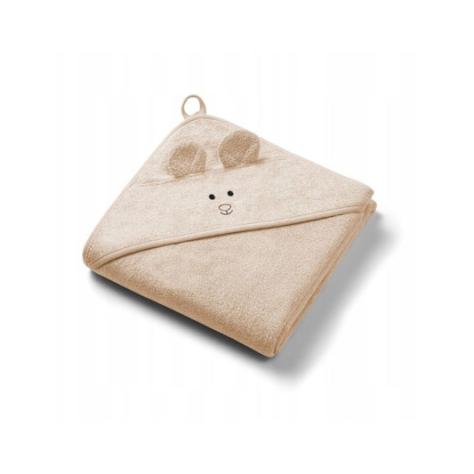 Babyono Bamboo Hooded Bath Towel 100x100cm - Dark Beige