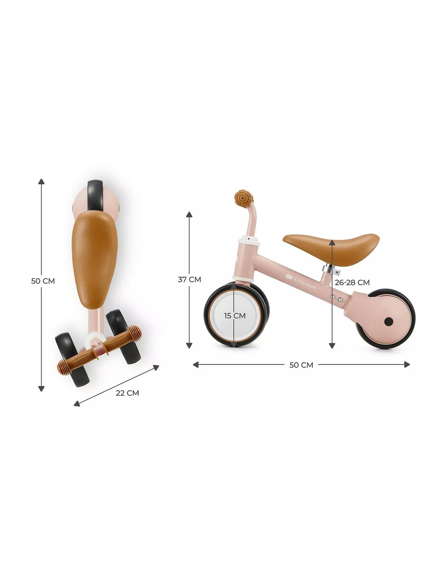 Kinderkraft: CUTIE Mini Balance Bike - Pink