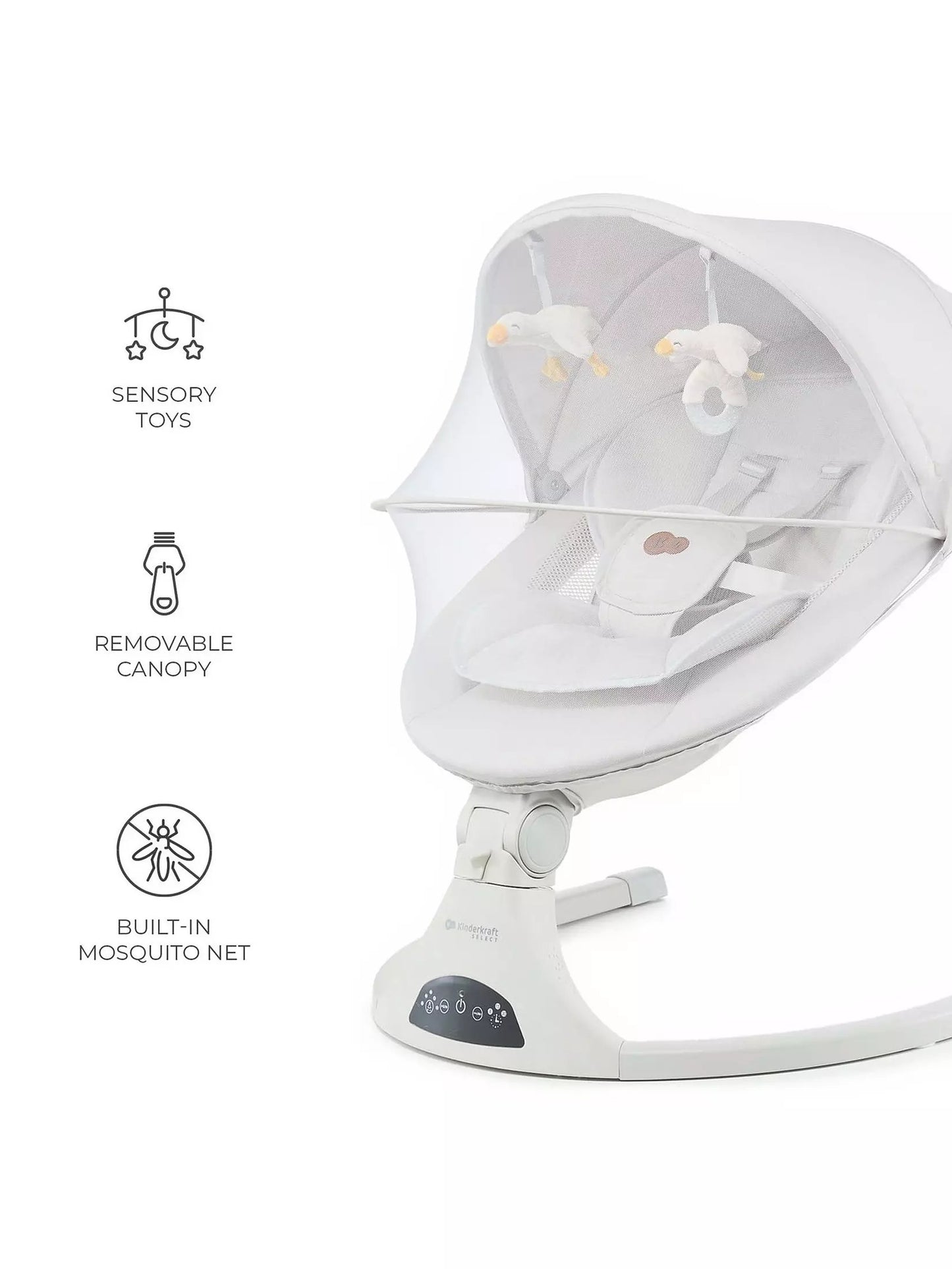 Tulsy: 2-in-1 Electric Rocker & Bouncer (Beige)