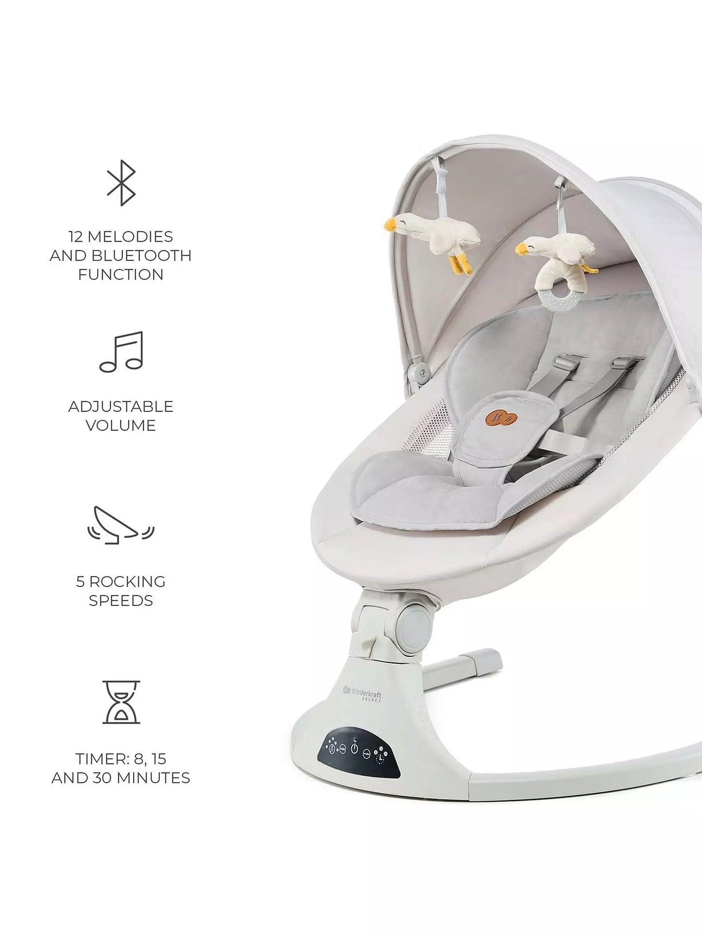 Tulsy: 2-in-1 Electric Rocker & Bouncer (Beige)