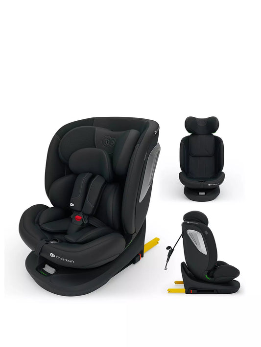 Kinderkraft: I-GROW 2 PLUS i-Size Car Seat (40–125 cm - Black)