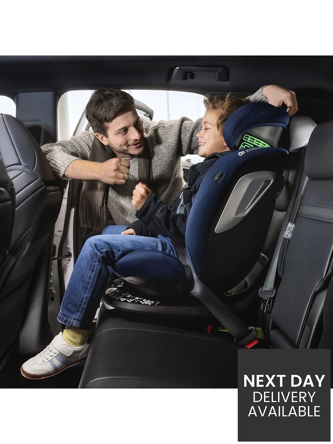 Kinderkraft: I-GROW 2 PLUS i-Size Car Seat (40–125 cm - Black)
