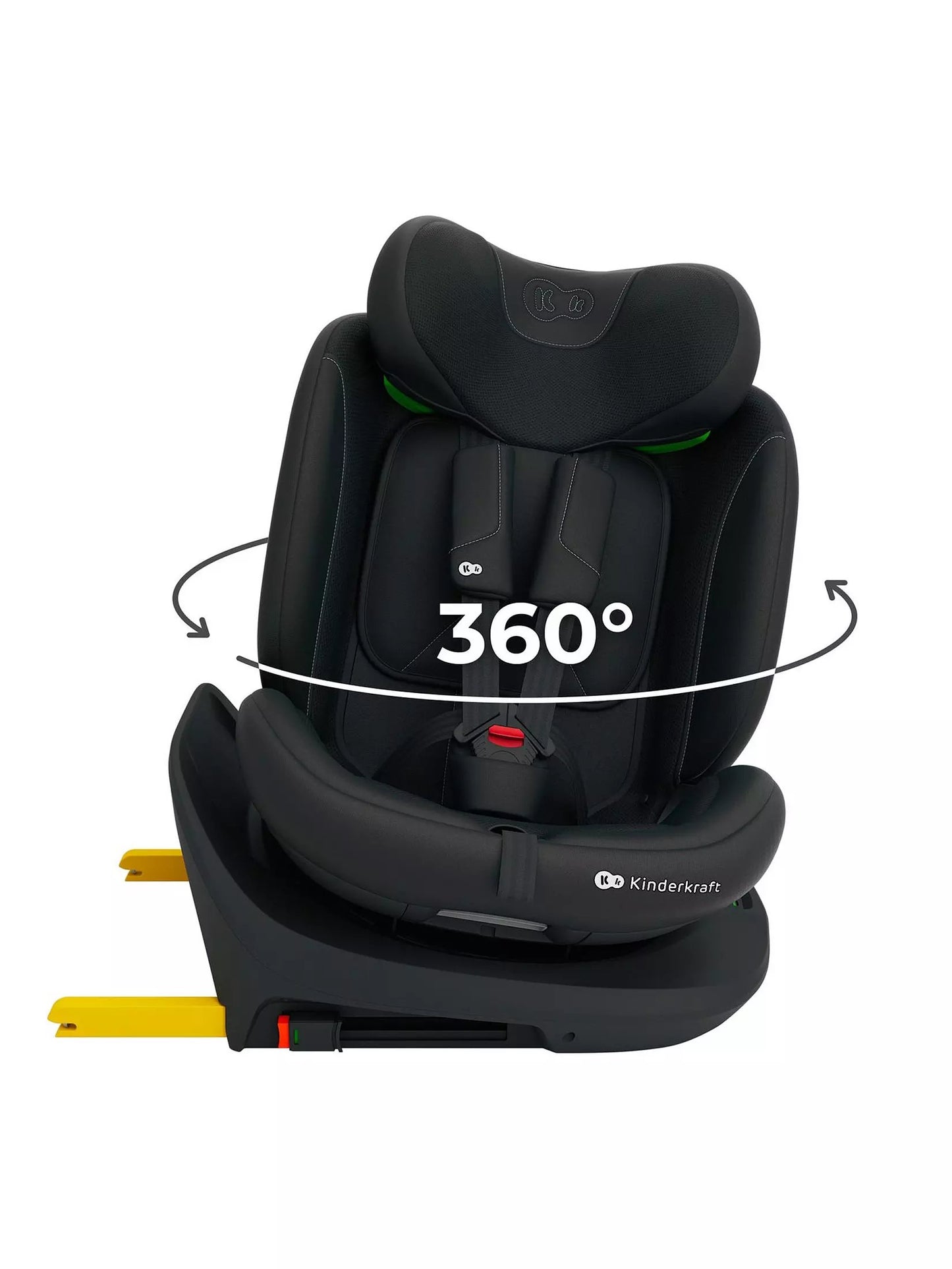 Kinderkraft: I-GROW 2 PLUS i-Size Car Seat (40–125 cm - Black)