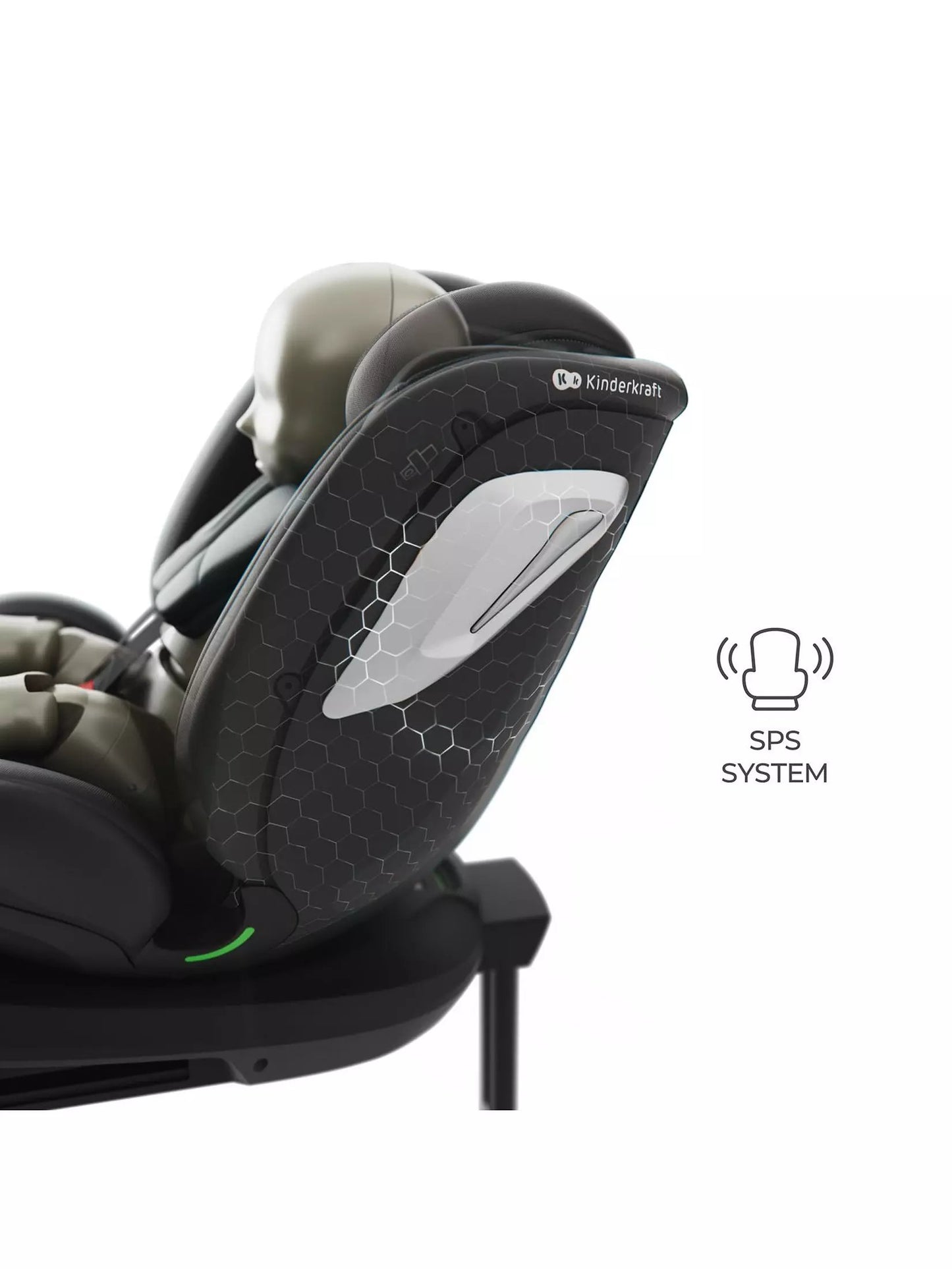 Kinderkraft: I-GROW 2 PLUS i-Size Car Seat (40–125 cm - Black)