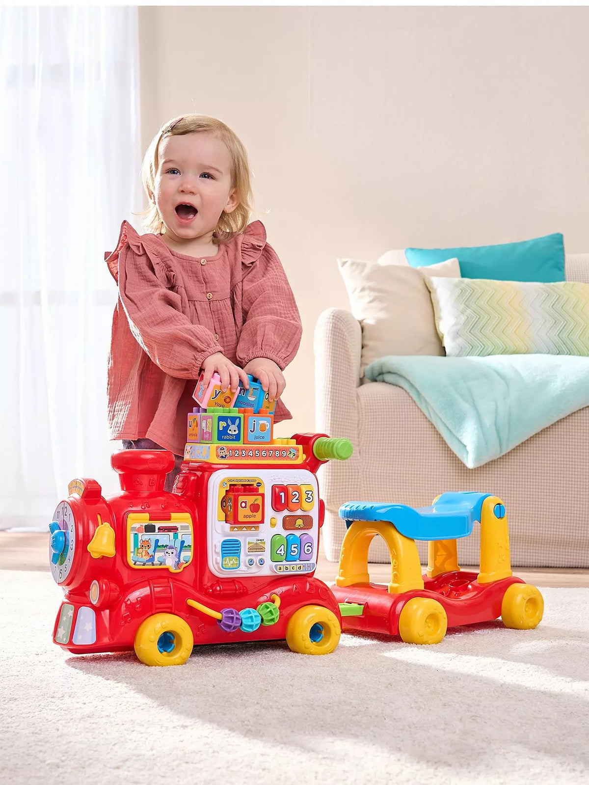 VTech 4-in-1 Alphabet Express Train Kids Ride-On