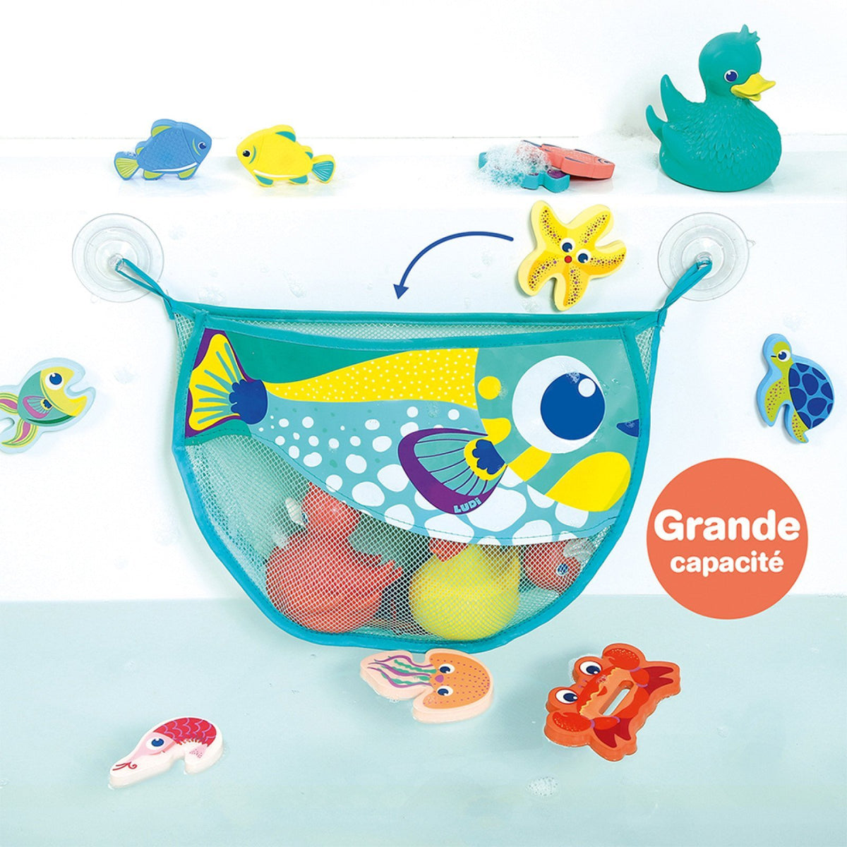 LUDI Fish Net Bath Toy Set