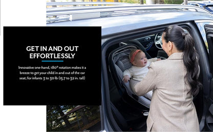 Evenflo Revolve180 LiteMax NXT Rotational Infant Car Seat with SensorySoothe