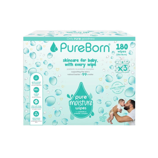 Pureborn Moisture Water Wipes 180