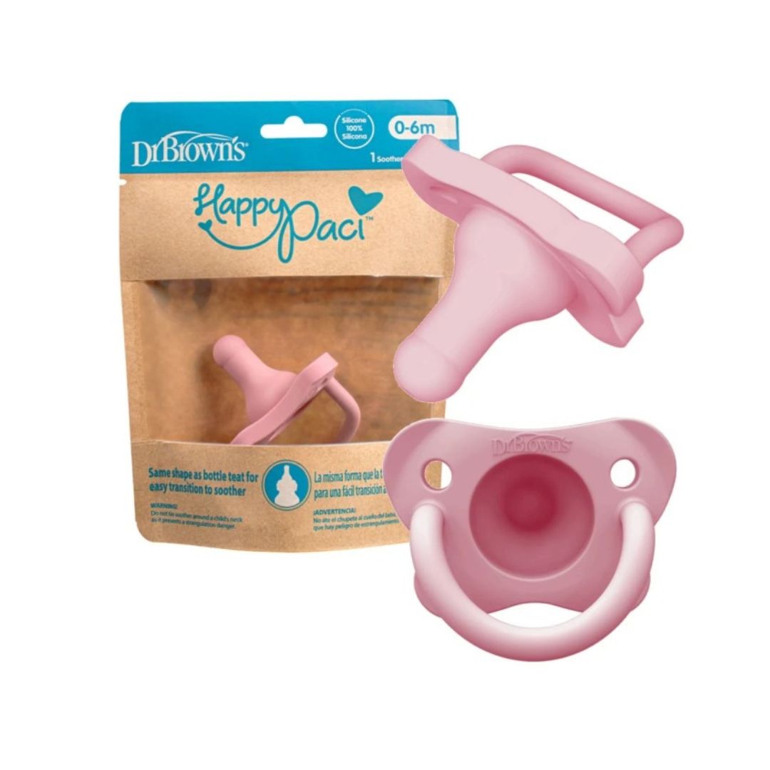 Dr. Brown’s HappyPaci™ Silicone Pacifier (0m+) – Pink
