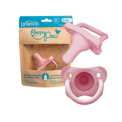 Dr. Brown’s HappyPaci™ Silicone Pacifier (0m+) – Pink