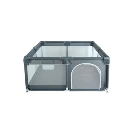 Grey Baby Playpen with Gate (150 x 150 cm)
