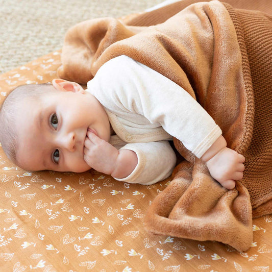 Trois Kilos Sept Knitted Flannel Baby Blanket 75x100 cm